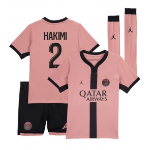 Paris Saint-Germain Achraf Hakimi #2 Rezervni Dres za Dječji 2024-25 Kratak Rukavima (+ kratke hlače)